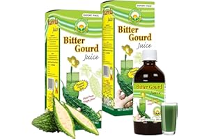 Basic Ayurveda Bitter Gourd Juice (Pack of 2) | 16.23 Fl Oz (480ml) | Pure Karela Juice | No Sugar & Artificial Colors Added