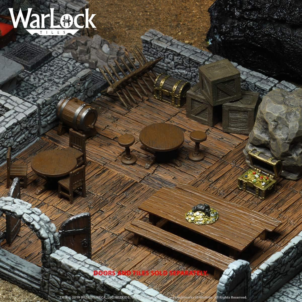 WizKids - Warlock Tiles: Dungeon Dressings, 14 inches x 14 inches x 11 inches - Image 5