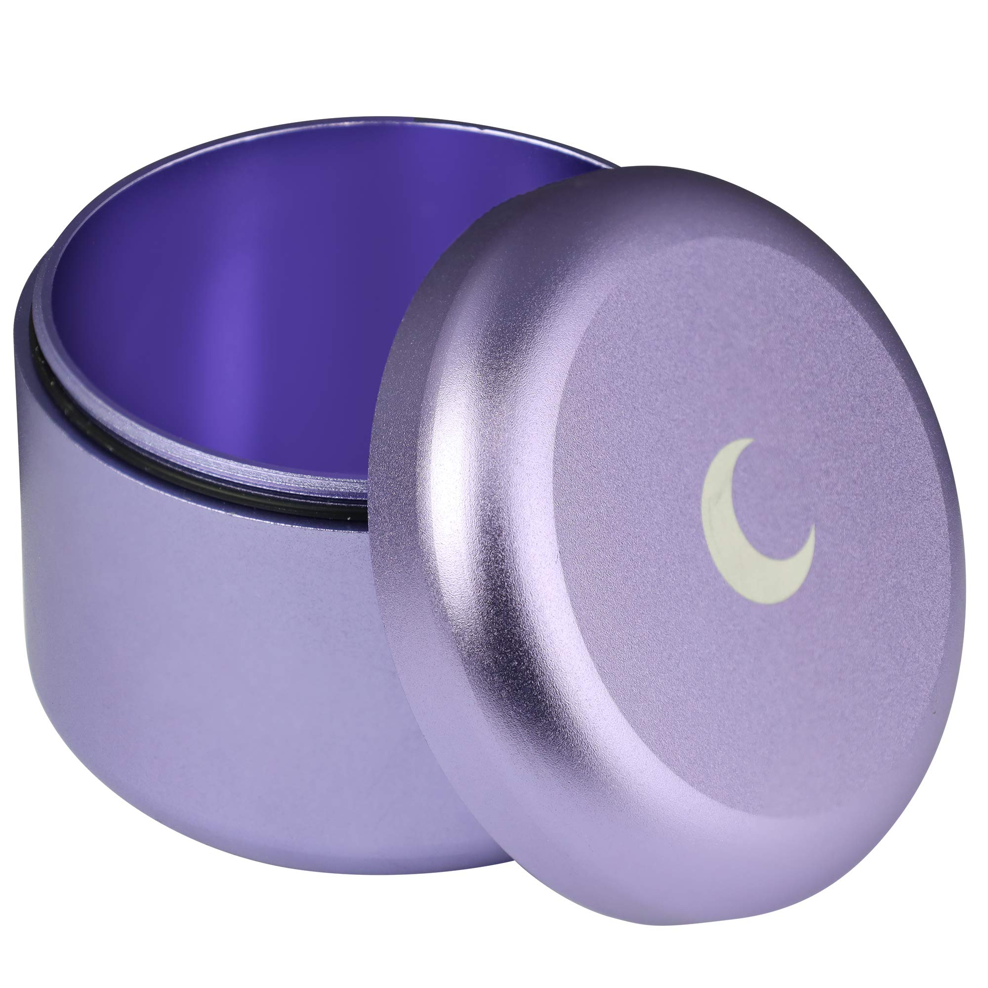 Brando Moon Purple Pocket Storage Case Container Smell Proof and Air Tight - Easy to Carry and Best Way to Preserve Coffee - 2.1 x 1.8” — image 1