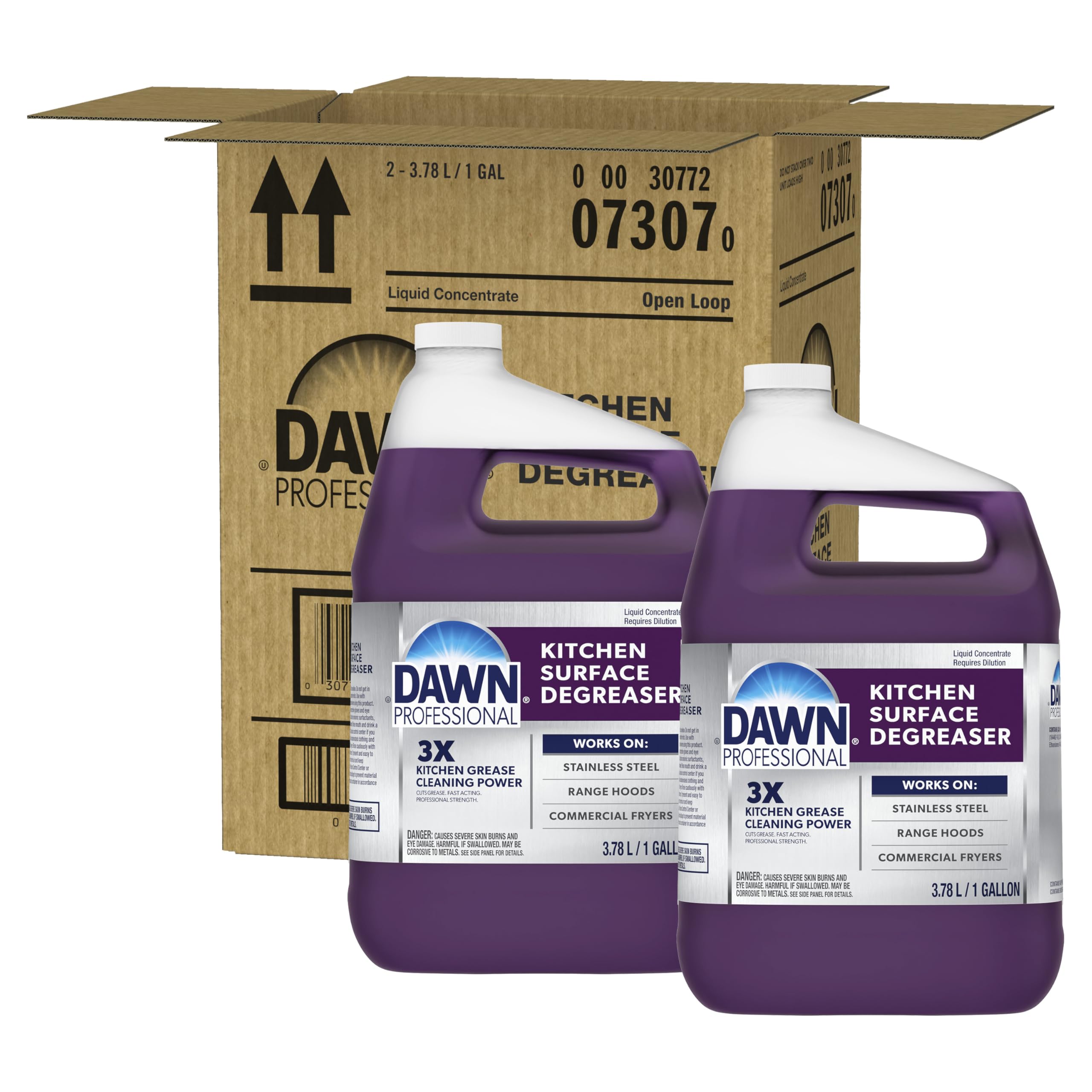 P&G Professional DAWN Kitchen Surface Degreaser - 1 GAL (Case of 2) - For Removing Grease Found in Commercial Kitchens & Food Service (Packaging May Vary)