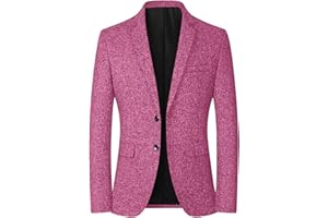 Surciruit Men's Suit Blazer Slim Fit Sport Coat Casual Two Button Jacket Business Work Office Attire