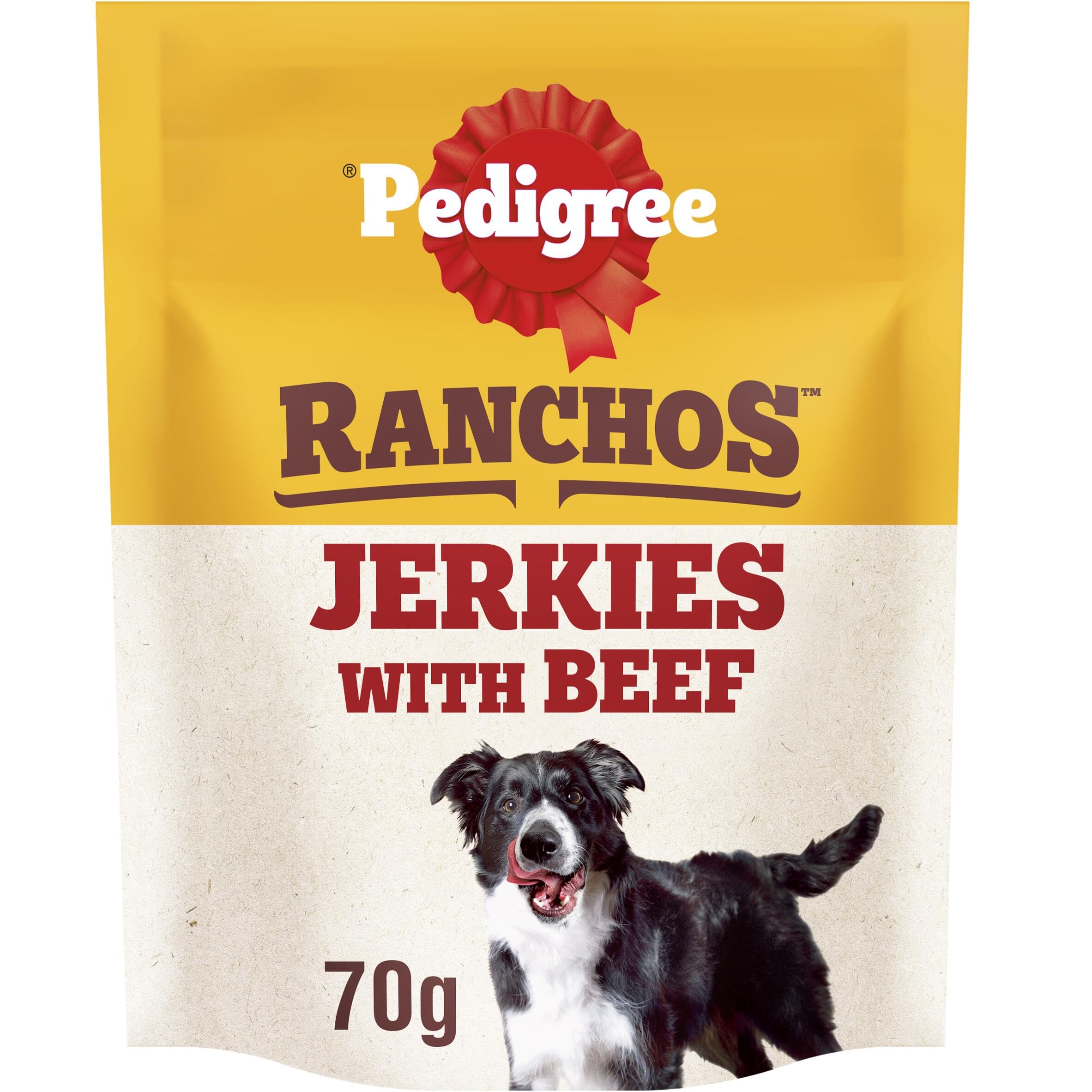 PEDIGREE Ranchos Jerkies Dog Treats with Beef 7x70g