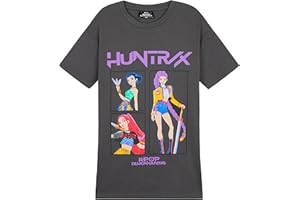 KPop Demon Hunters T Shirt for Girls Teens Officially Licensed Crew Neck Top Short Sleeve Tee Gifts for Girls