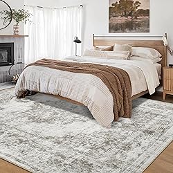 Area Rug 9x12 Vintage Rug: Large Washable Indoor