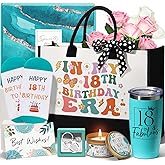 MAYICIVO 18th Birthday Gifts for Girls, Unique Gifts for 18 Year Old Girl Birthday Gift Ideas for Women Teen Girls Sister Daughter Friends Female, Happy 18th Gift Basket for 18 Year Old Girl Present