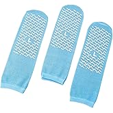 MAAS GLOBAL INC Slip Stop Safety Single Tread Slipper Socks | Non-Slip, Non-Skid Gripper Socks (3 Pair)