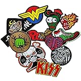 Dark Embroidered Applique Iron On Patches for