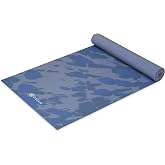 Gaiam Premium Yoga Mat, 6mm Thick Print Mat | Premium 6mm thick cushioning for joint support. Non-slip print design for yoga, Pilates &amp; floor workouts.