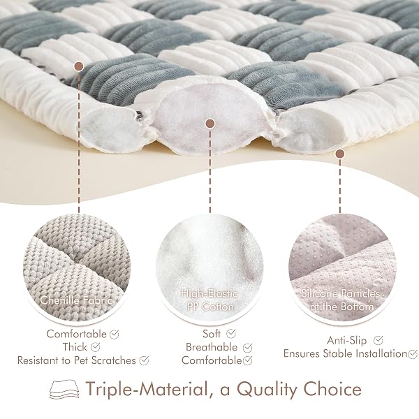NESTLYMOLY COUCH COVER FOR SOFA, SECTIONAL COUCH COVER FOR DOGS, SOFA COVER WASHABLE, CUSHION COVER BLANKET PAD BED MAT FOR PETS, CHENILLE FURNITURE PROTECTOR, GREY, 27.6X70.9IN