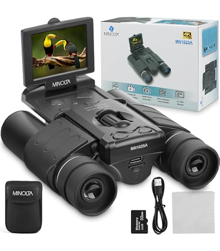 Amazon.com : Minolta 12x32 Digital Binoculars - 4K UHD Video