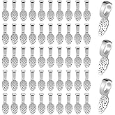100pcs Silver Plated Jewelry Bails - Pendant, Earring, Necklace Bails for DIY Crafts