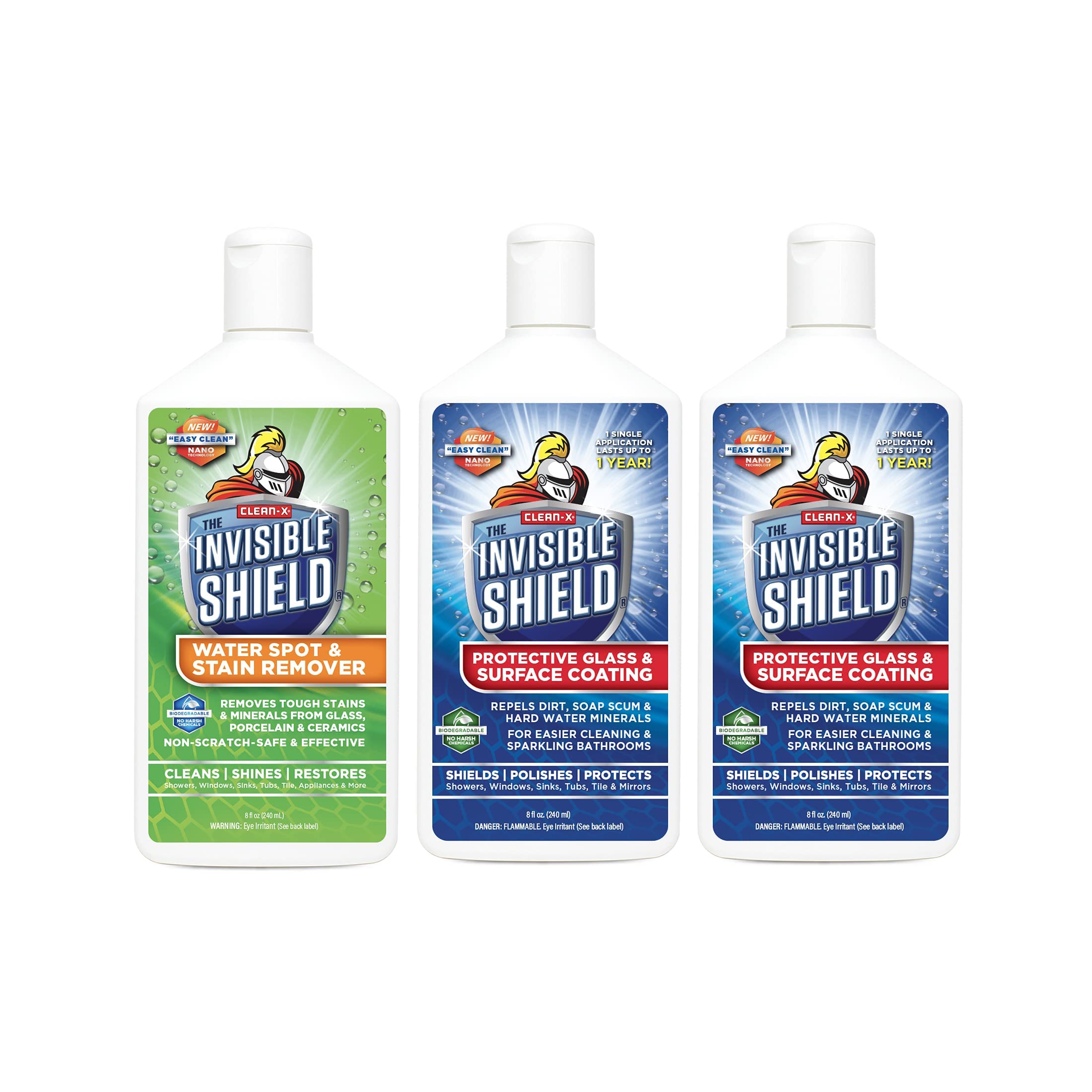 Invisible Shield Glass Coating & Restorer Pack (8 oz) Cleaner & Glass