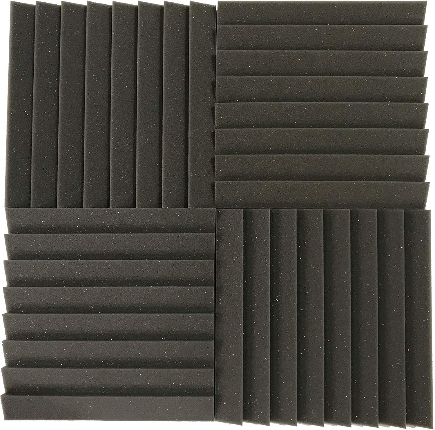 Advanced Acoustics 12" (305mm) Sawtooth Acoustic Studio Foam Treatment 24 Tile Pack 0.60 NRC Covering 24sqft (2.23m2) - Image 4