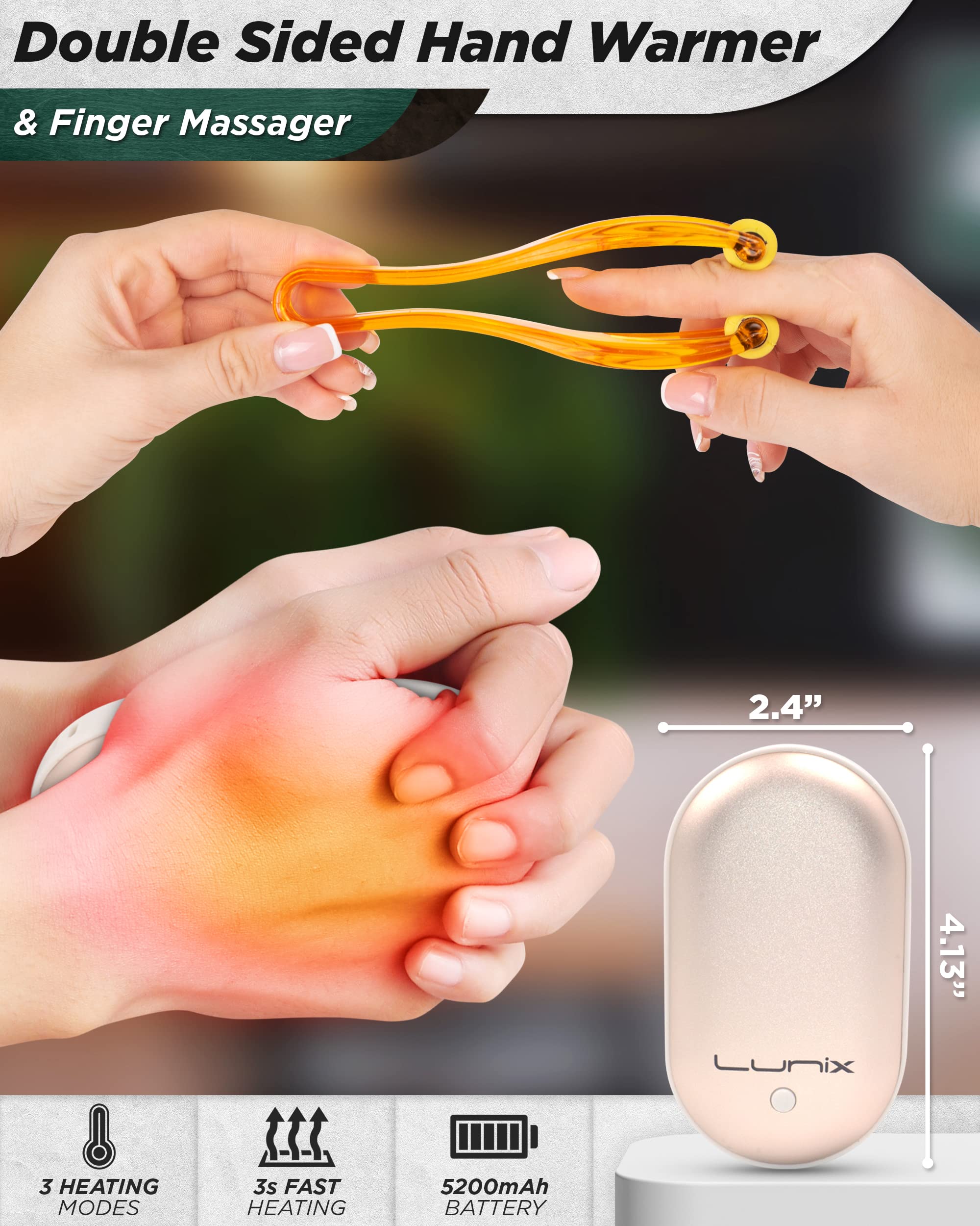Lunix LX3 Hand Massager Machine, FSA HSA Eligible, Hand Massager With