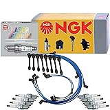 NGK Wire & 8 Laser Iridium Spark Plugs Kit For