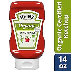 Heinz Organic Ketchup Inverted Bottle, 14