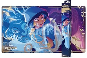 Ravensburger Disney Lorcana TCG Playmat Featuring Jasmine - Steady Strategist | Protects Cards - Versatile Game, Desk, or Mouse Pad - Durable Non-Slip Surface - Ages 8+