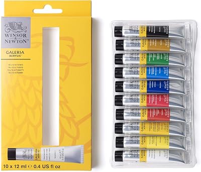 Winsor & Newton Galeria Acrylic 10x12ml Tube Set