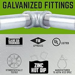 PIPE DÉCOR 3/4 in. Authentic Galvanized Malleable