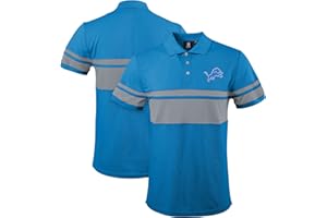 FOCO NFL Football Team Color Chest Stripe Men's Polo Shirt