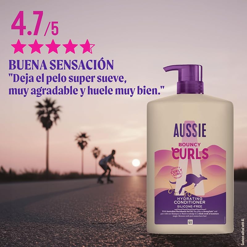 Rizos Acondicionador para Pelo Rizado, Sin Siliconas y Vegano, 1L