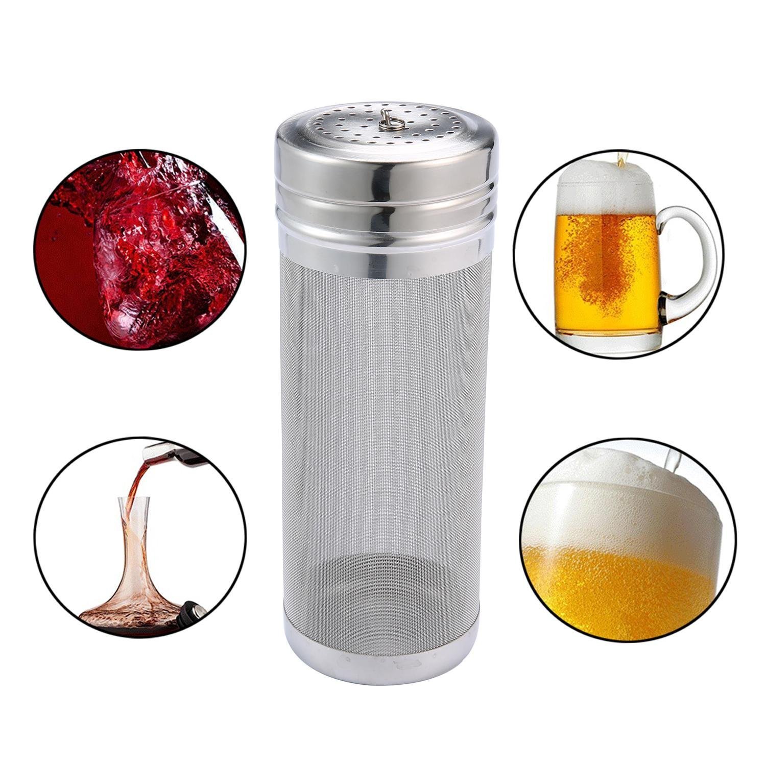 Beer Dry Hopper Filter,Stainless Steel Hop Strainer Micron Mesh Beer