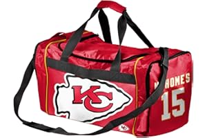 FOCO Kansas City Chiefs Official NFL Duffel Gym Bag - Patrick Mahomes #15
