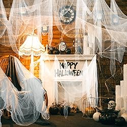 Boao Halloween Cheese cloth 85 x 394 Inch White