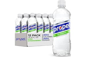 Propel, Kiwi Strawberry, Zero Calorie Sports Drinking Water with Electrolytes and Vitamins C&E, 16.9 Fl Oz (12 Count)