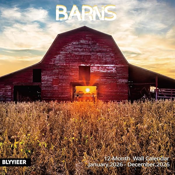 12" X 24" Countryside Barn Wall Calendar 12 Month
