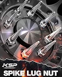 KSP M14x1.5 Spike Lug Nuts, 24pcs 14mmx1.5 Spiked