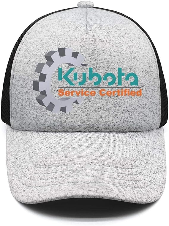 Unisex Women KubotaGrey Mesh Athletic Ball Cap Hat Clothing