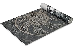 Gaiam Yoga Mat - Premium 6mm Print Reversible Extra Thick Non Slip Exercise & Fitness Mat for All Types of Yoga, Pilates & Floor Workouts (68" x 24" x 6mm Thick)