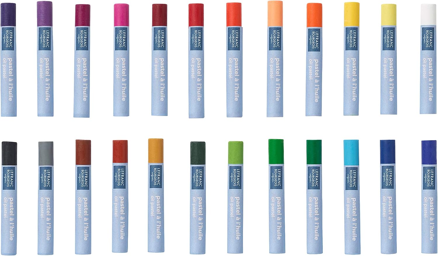 Lefranc Bourgeois assortment de 12 oil pastels, 8 mm, multicoloured, 24 farbige Ölpastellen - ∅ 8 mm, 24 count (Pack of 1) - Image 4