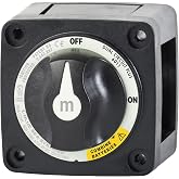 Blue Sea Systems Mini Dual Circuit Plus Battery Switch, Black, 6011200 m‑Series