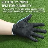 Finger Ten Golf Gloves Men Left Hand Blue 1 Pack All Weather Rain Grip M-Large view 7