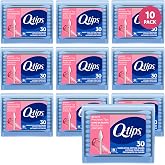 Q-tips Cotton Swabs, Precision Tips, Travel-Size 10-Pack &ndash; Household Essentials, Beauty &amp; Personal Care, 30 Ct Ea