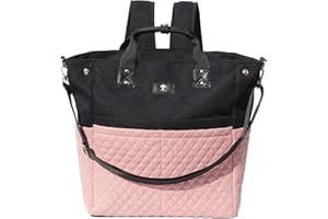 ESVAN Diaper Tote Bag Totepack Backpack Crossbody Bag 3 in 1 for Women Laptop Backpack Multifunctional with Insulated Pockets