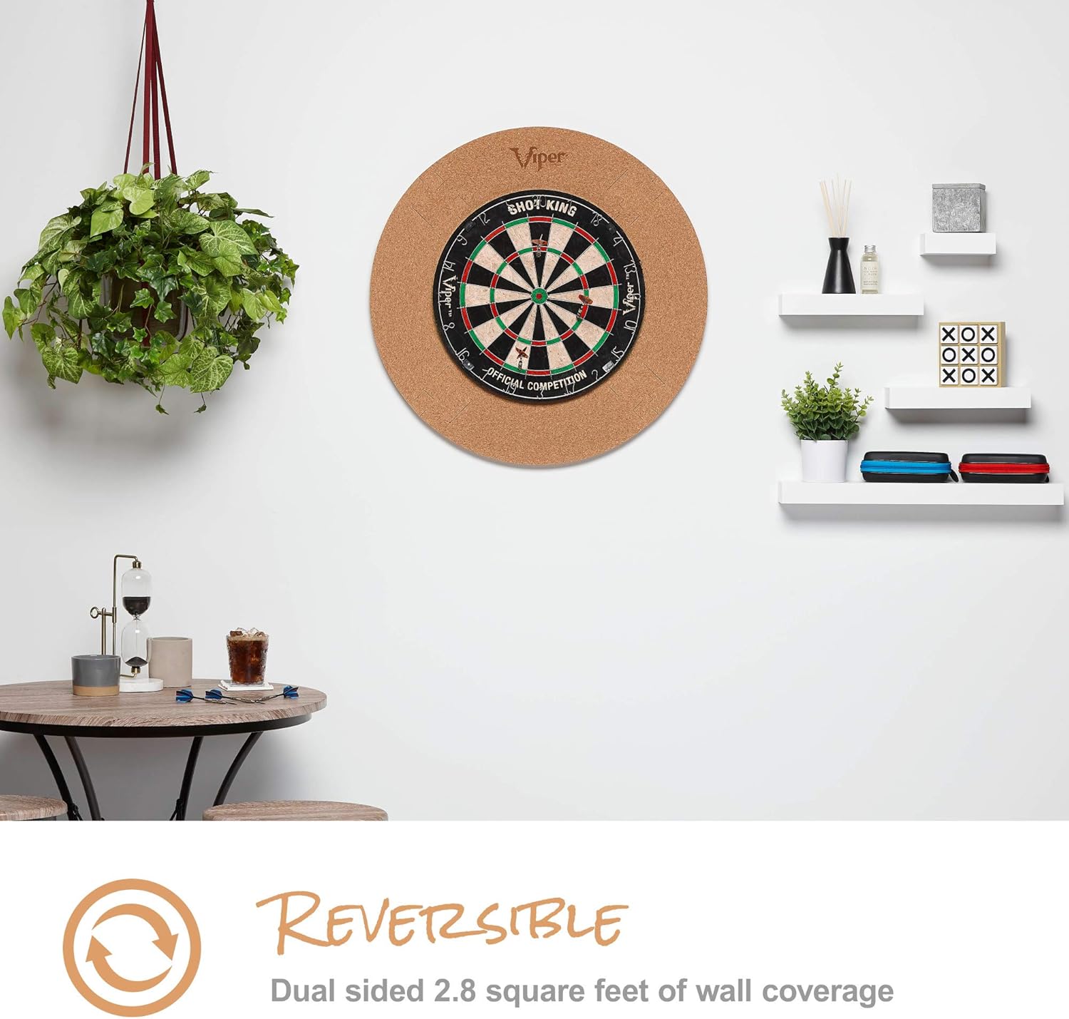 Viper by GLD Products Wall Defender Dartboard Surround Cork : Sports & Outdoors