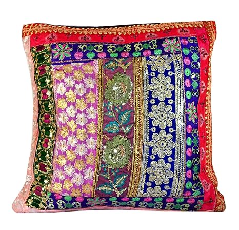 Buy Amazingindia Online Handmade Embroidery Pillow Cases Sequin