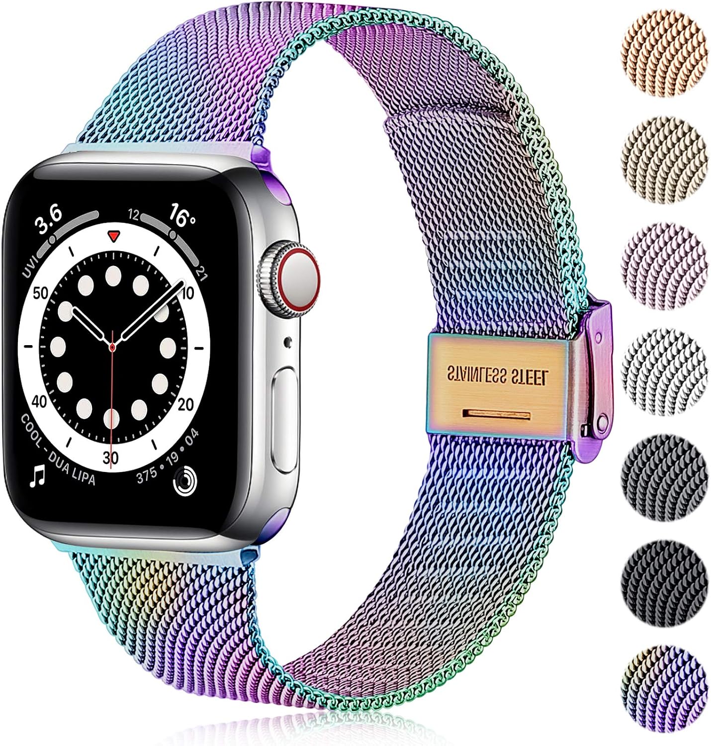 Ouwegaga Compatible With Apple Watch Strap 38mm 40mm 41mm 42mm 44mm 45mm