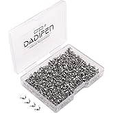DADIFEN 304 Stainless Steel End Caps 2.5x5mm 600pcs Knot Covers for Jewelry DIY Making and Repairing