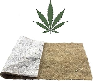 Hemp Fiber Grow Mats (10) Hydroponic Grow Pads - Perfect for Microgreens, Wheatgrass - Fits Standard 10" X 20" Germination Tray - Environmentally Friendly, Fully Biodegradable