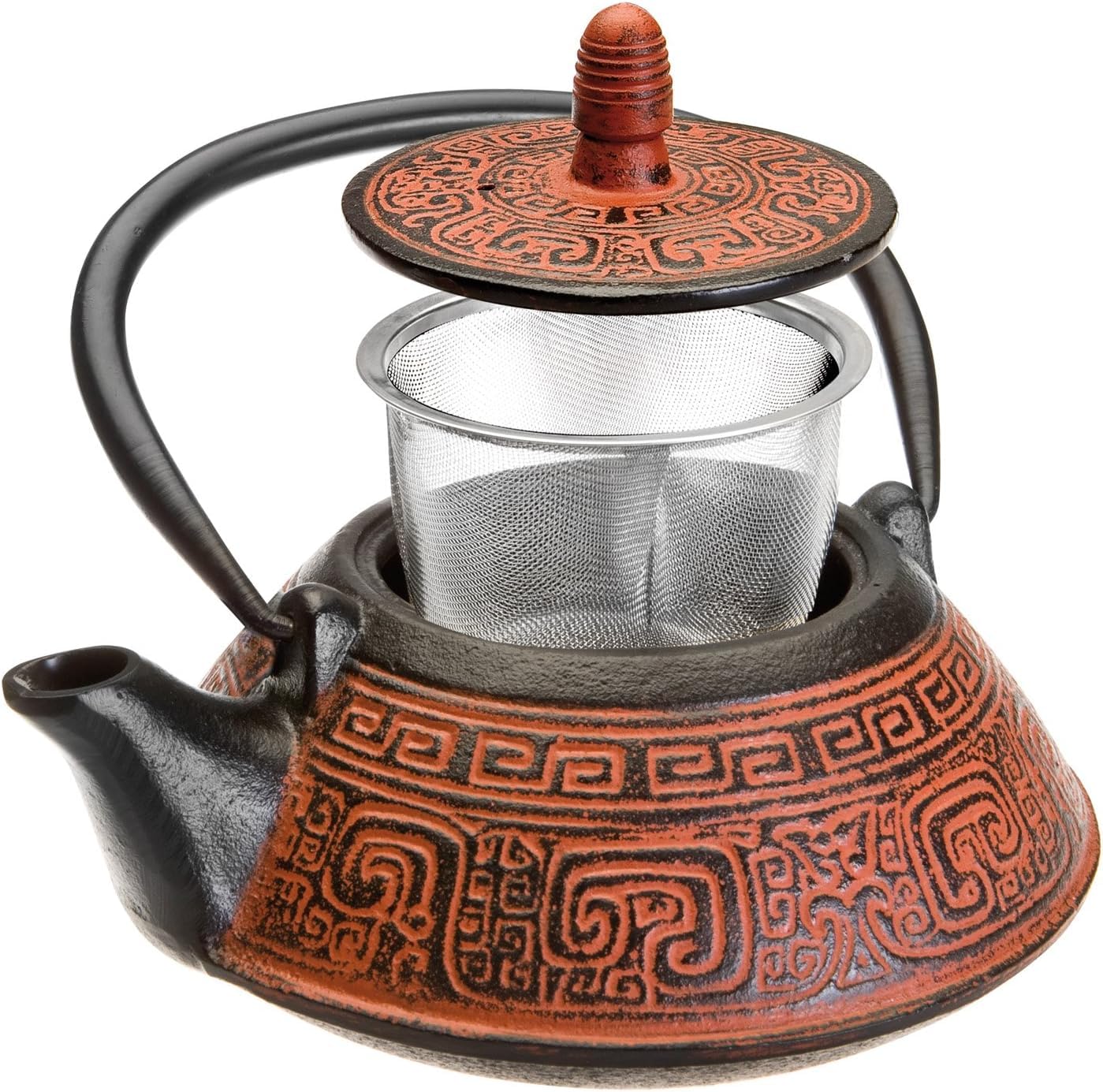 IBILI Cast Iron India Teapot, 0.8 Litres, Enamel Interior, Induction Safe