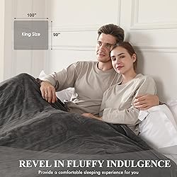Heated Blanket King Size, Super Soft Cozy Upgraded