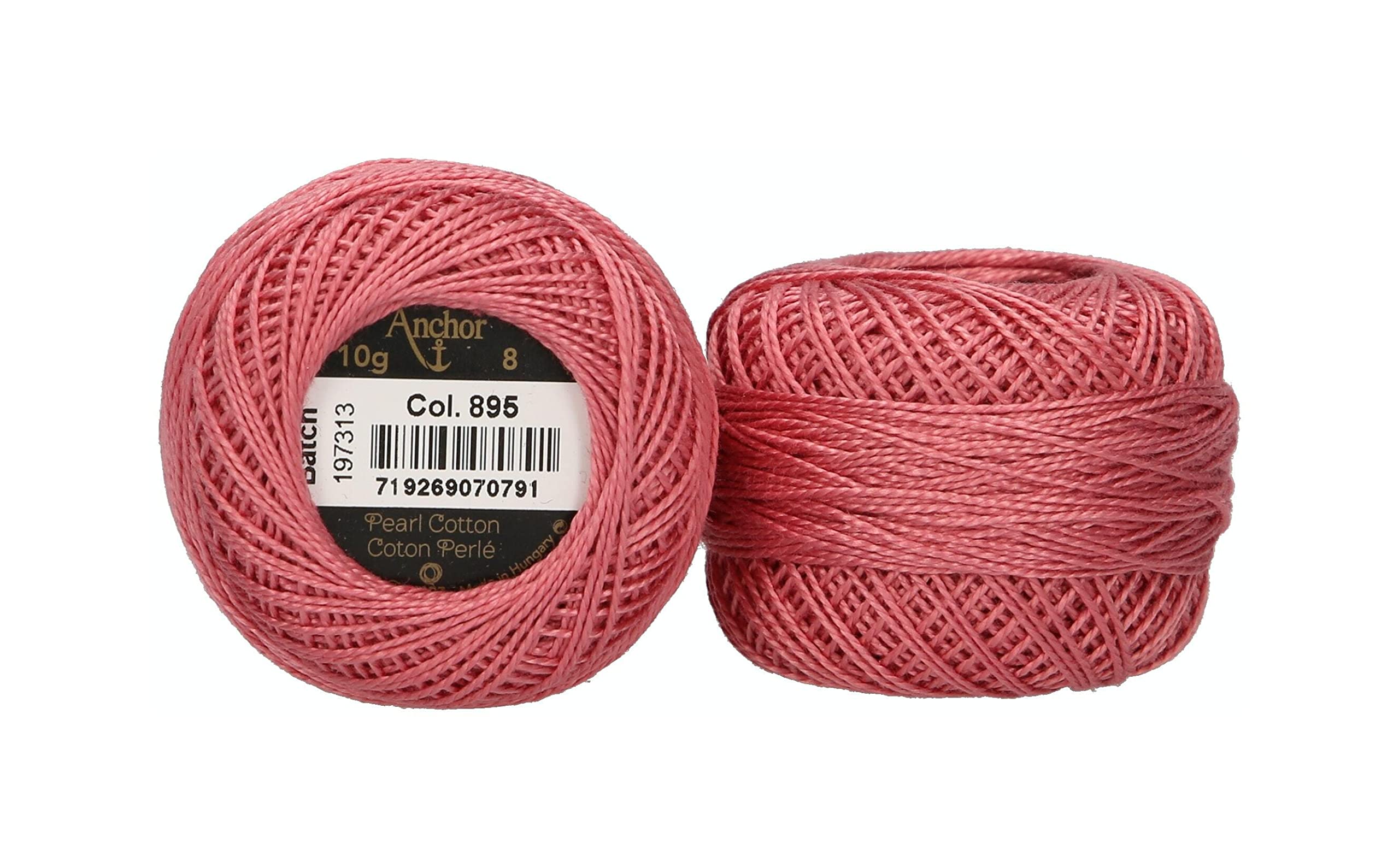 Anchor Pearl Yarn, Thickness: 8, Packaging: 10G, Running Length: 82M Granat Hell Embroidery Threads