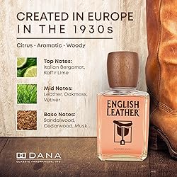 Dana English Leather Cologne for Men 8 Oz
