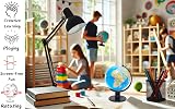 EXERZ World Globe 25cm Educational Political Map Swivel Desk Globe view 4