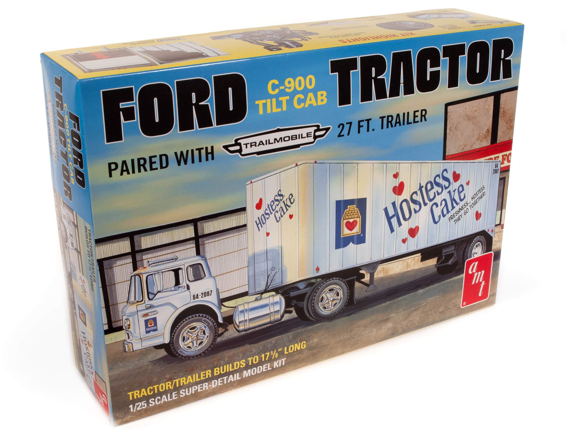 AMT 1:25 Ford C600 Hostess Truck with Trailer
