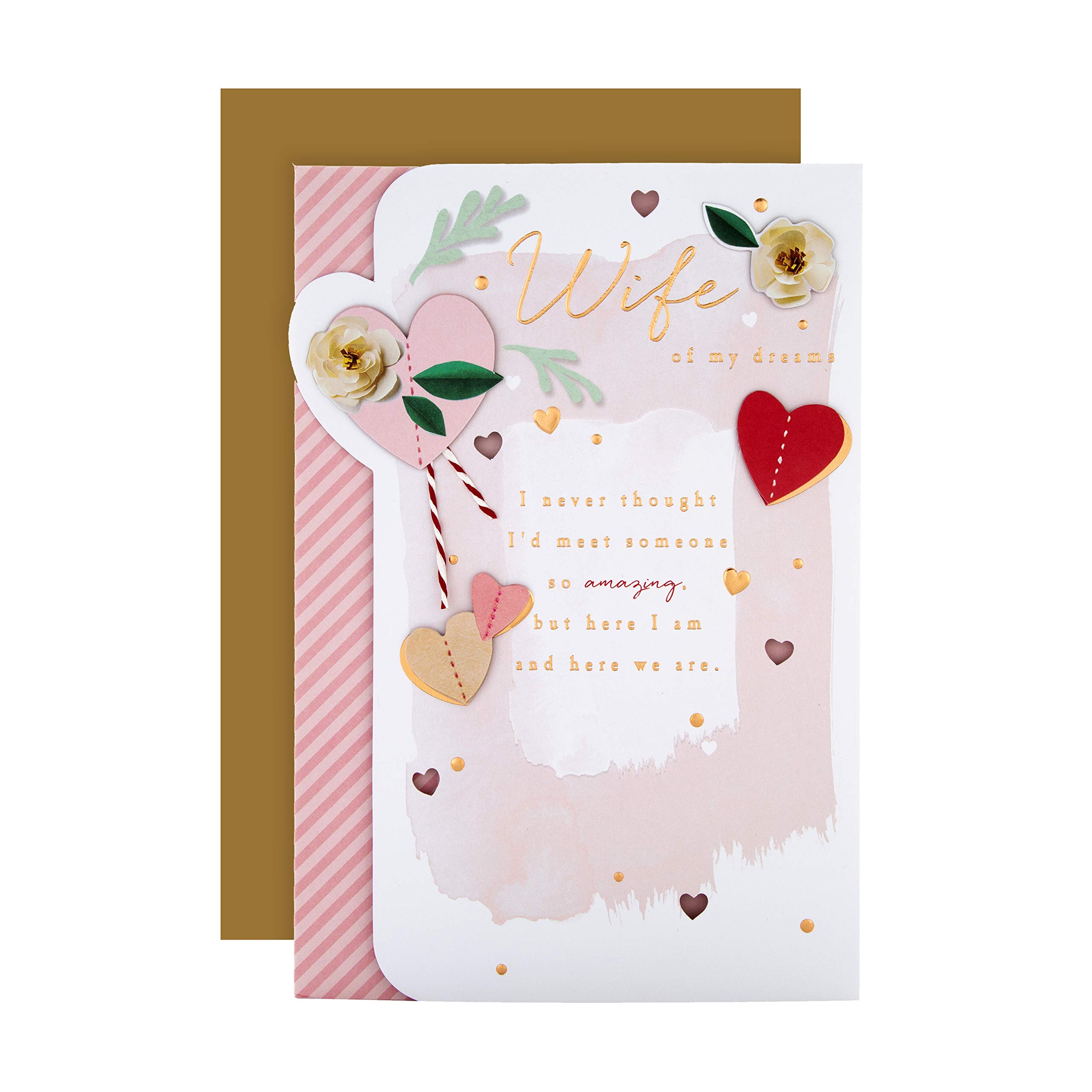 Valentine Card for Wife from Hallmark - Collage Effect Design